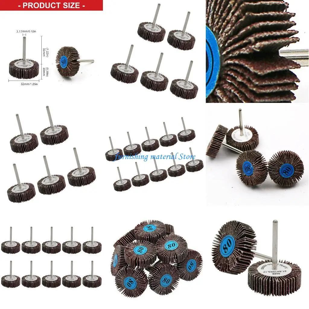 

Y5GD 5Pieces 80 Grit Abrasive Sanding Flap Discs Quality For Angle Grinder