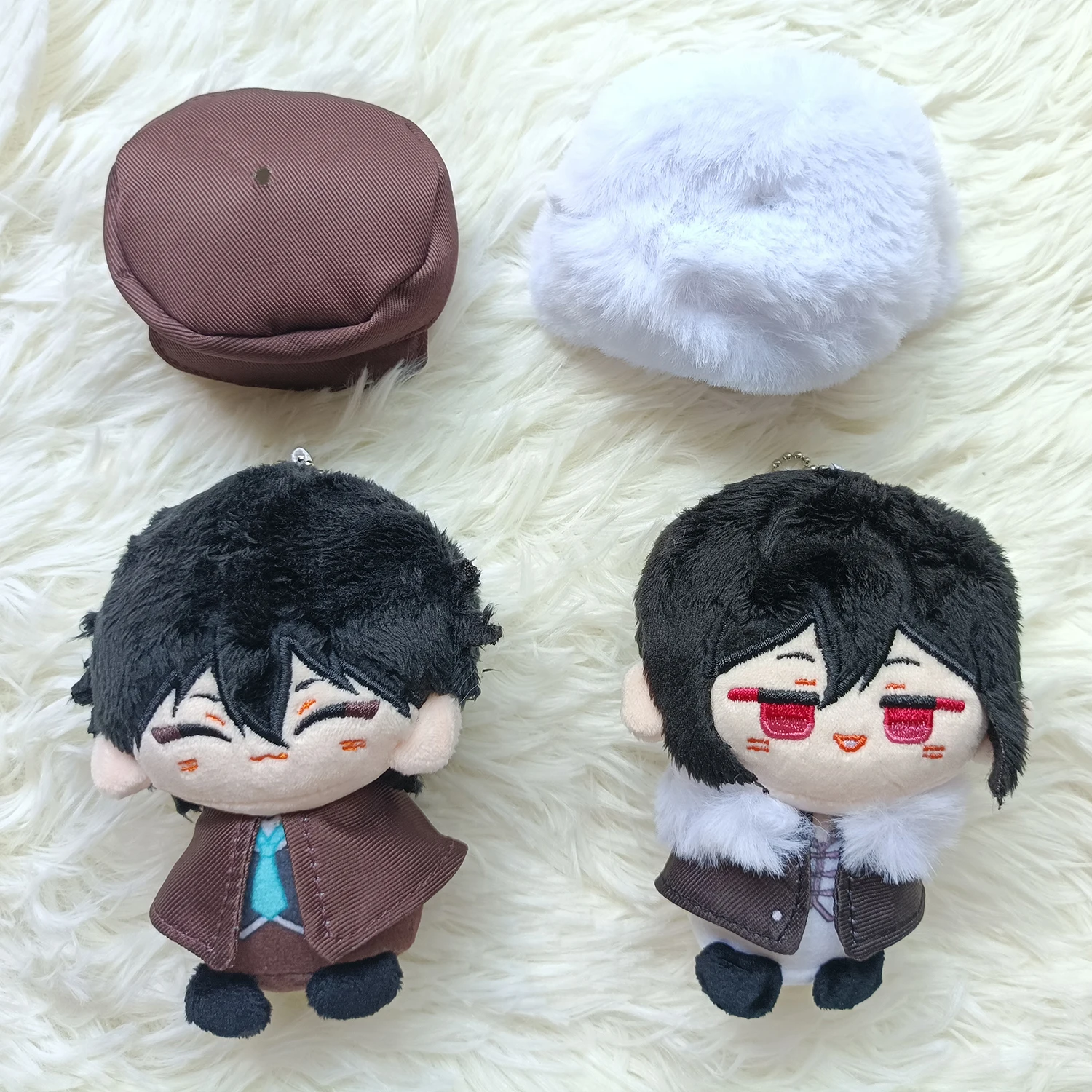 Peluche Bungo Stray Dogs 20 Cm - Dazai Osamu / Chuuya Nakahara - Poupée Mignonne Douce, Cadeau Anime Pour Fans