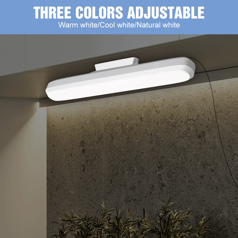 3 Colors LED Mirror Lamp Dimmable Vanity Table Light Hanging Magnetic Makeup Lamp Dressing Table USB Cosmetic Light Fill Lamp