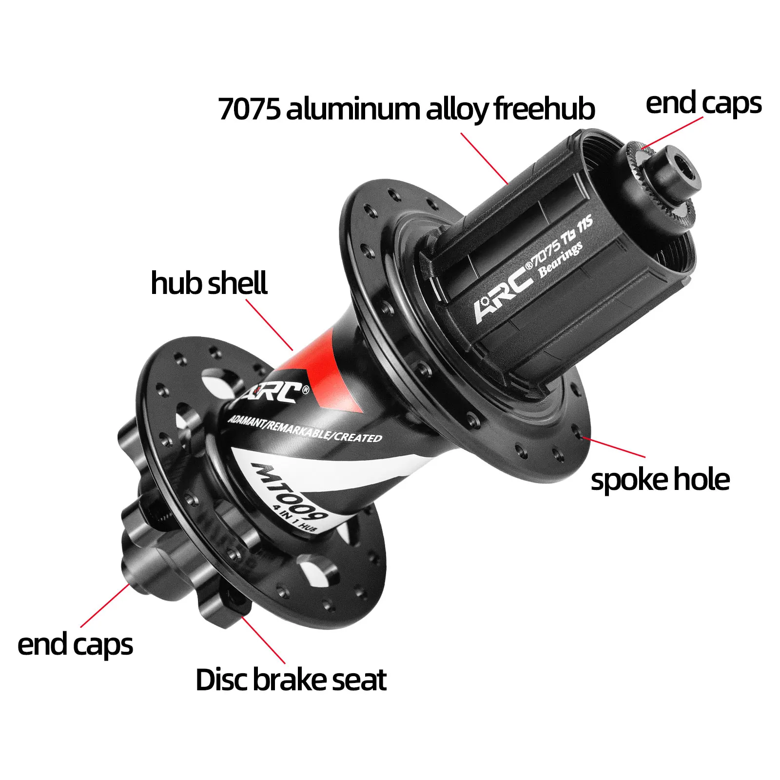 قوس MT009 دراجة محور 8/9/10/11/12 سرعة 6 الدقرة مكبح قرصي محاور 32 ثقوب دراجة جبلية ل Shimano HG MS Sram XD 5 ألوان #5