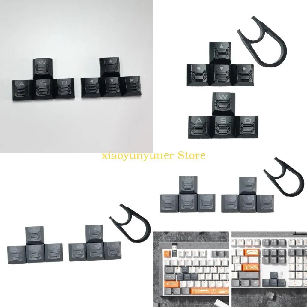 

P9JB WASD and Arrows Keys Keycaps Translucent Backlights Enhances Gaming Keyboard
