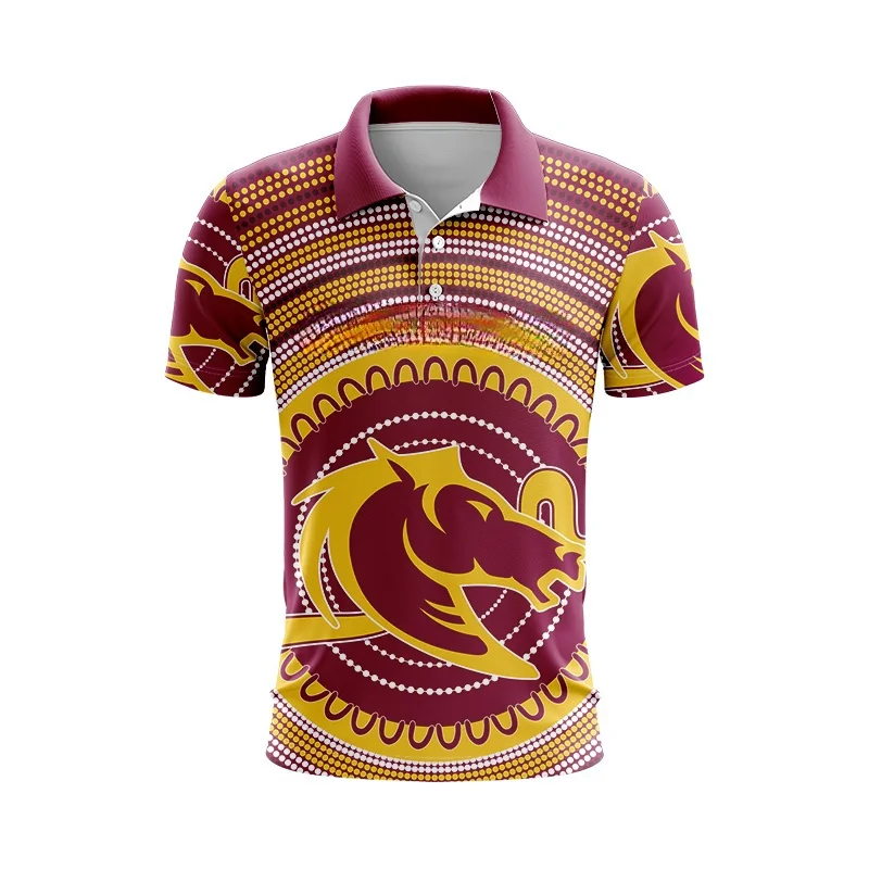 

POLO 2023 Brisbane Broncos away rugby jersey