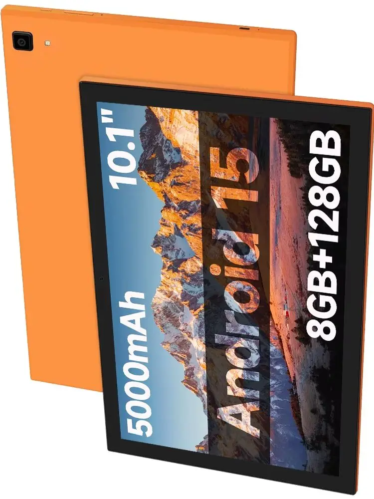 Paitanry 10-Zoll-Android-15-Tablet-PC A537 Octa-Core-Prozessor 8 GB erweiterbarer RAM 128 GB ROM 5000-mAh-Akku Dual-Band-WiFi6 Dual-Kamera Split-Screen Google GMS-zertifiziertes Tablet für Lernen und