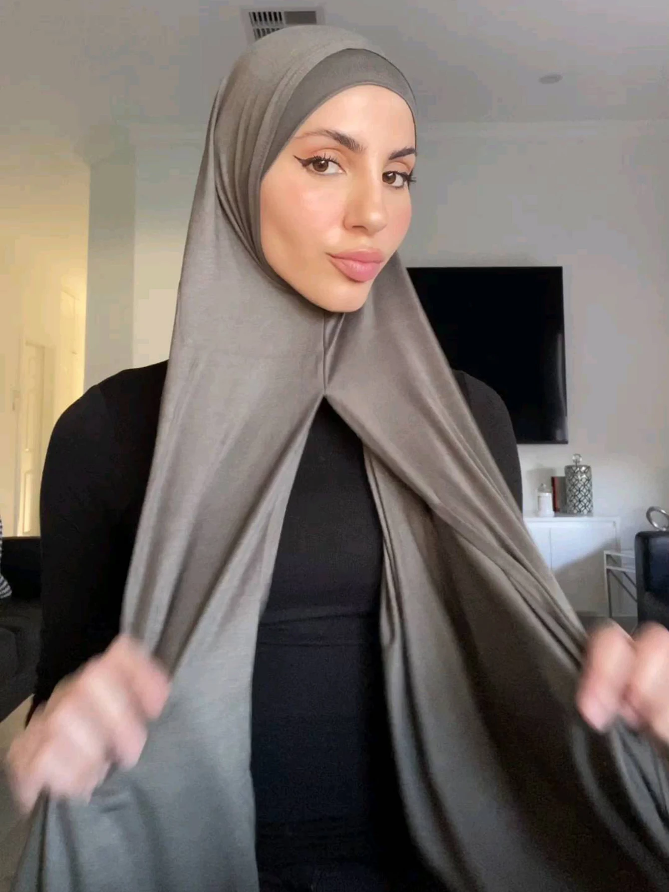 Jersey Premium Hijab instantáneo, bufanda de Jersey elástica de buen punto, envolturas de Malasia, turbante musulmán liso, diadema, chales