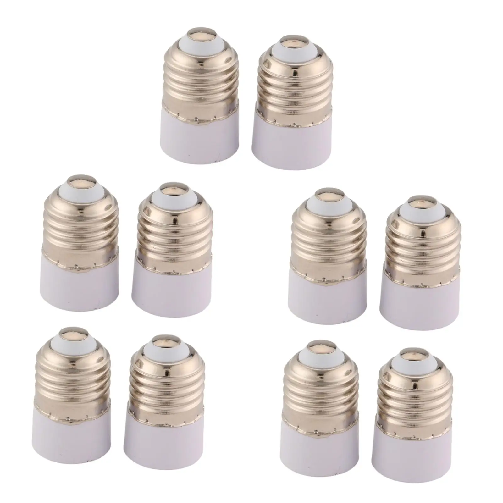 10 Pieces E27 to E14 Socket Adapter Heat Resistant Screw Light Bulb Socket