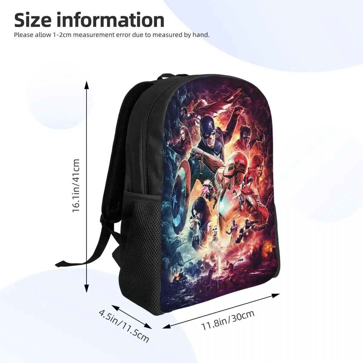 Custom Hulk Travel Backpack Women Men School Laptop Bookbag Captain America Earth Superhero College Student Daypack Bags