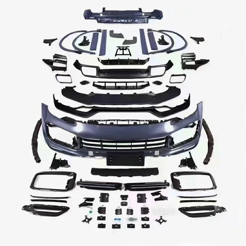 

Комплект кузова Techart для Cayenne Coupe 2018-2023 9Y0/9YA Turbo, передние и задние бамперы, объемная решетка TKT, новое состояние, модернизация