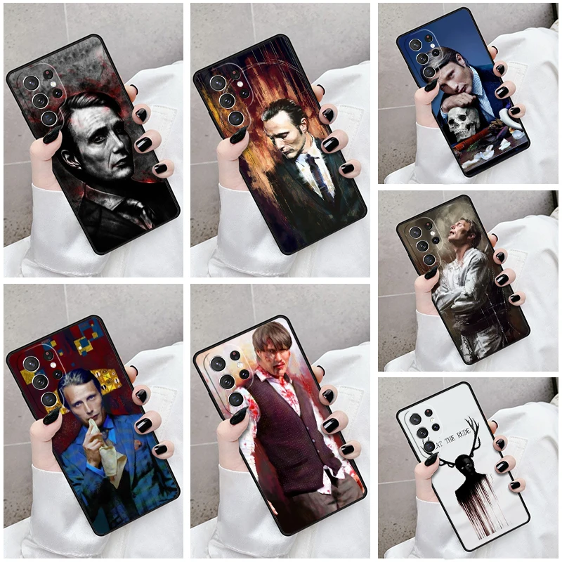 Phone Case For Samsung Galaxy S24 S23 S21fe S22 Ultra Plus Note 10 20 S8 S9 S10 Cover Mads Mikkelsen