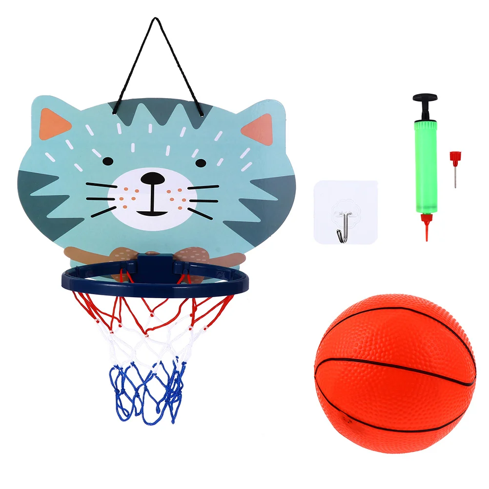 1 ensemble cadre de basket-ball Mini support de basket-ball suspendu dessin animé jeu de sport d'intérieur jouet Coordination œil-main chambre d'enfants maison