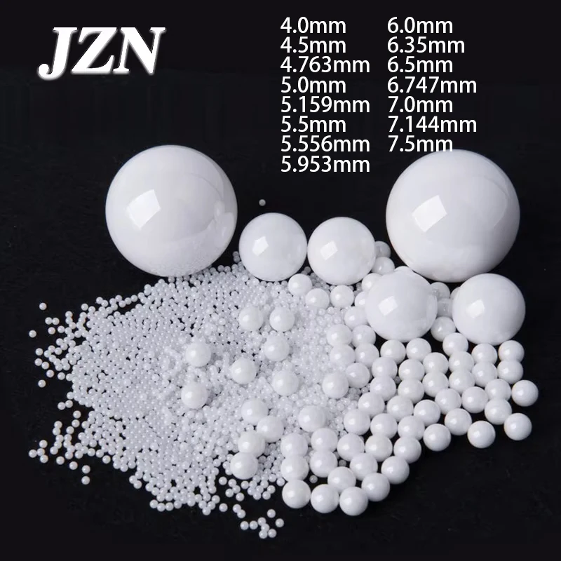 10/50/100Pcs zirconia ceramic ball 4.0/4.5/4.763/5.0/5.159/5.5/5.556/5.953/6.0/6.35/6.5/6.747/7.0/7.144/7.5 mm high precision