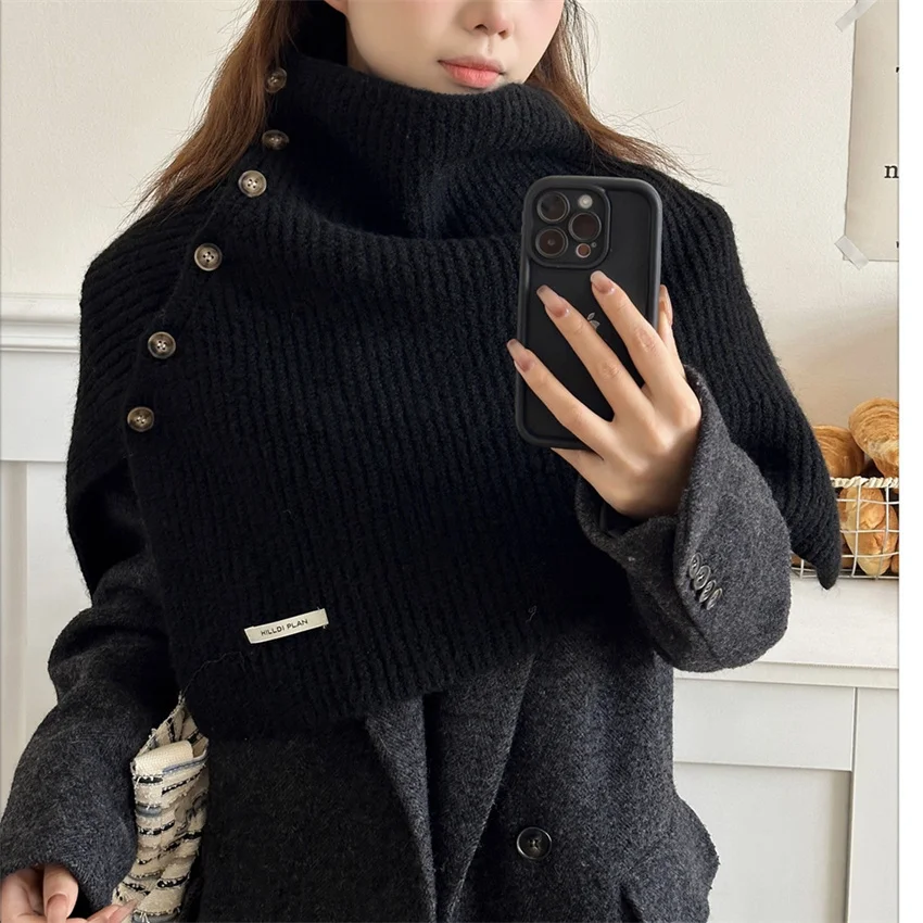 2025 New Autumn Winter Fashion Elegant Women Knitted Wrap Bolero Accessories Warm Lady Shawl Capes  Coat Cloak Pullovers WZ2528