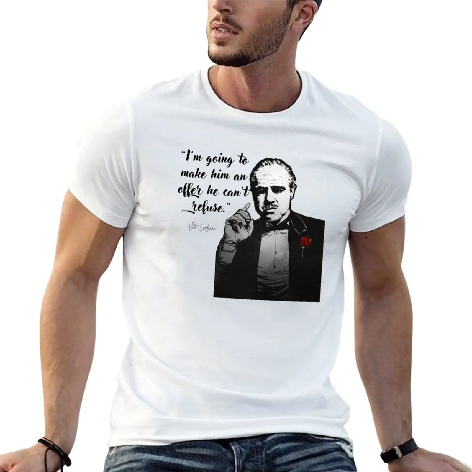 

The Godfather Vito Corleone T-Shirt man t shirt summer man t shirts graphic T-Shirt