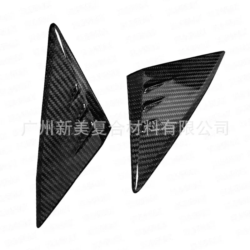 For Mercedes-Benz A-Class/CLA Real Dry Carbon Fiber Exterior A-pillar Triangular Window Decoration Modification Accessories