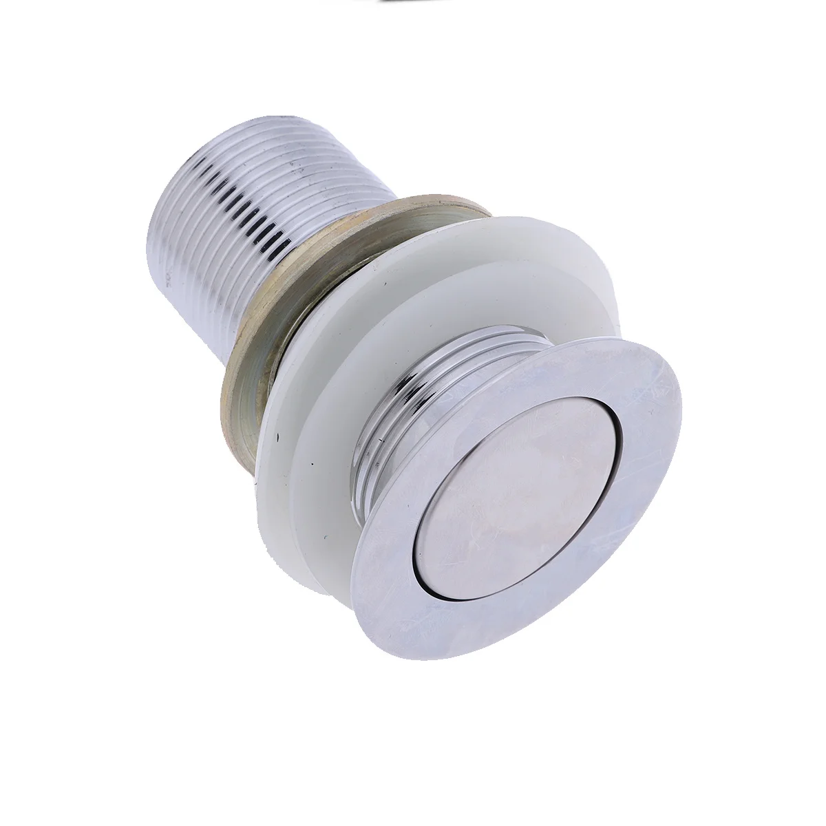 

Zinc Alloy Silver Basin Flap Drain Plug Durable Deodorant Basket for Kitchen Bathroom Laundry Waste Plug Downpipe Drainer