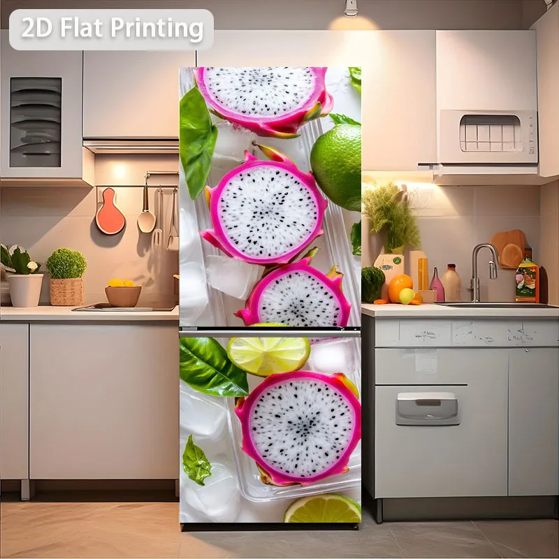 2D Flat Printing 1pc Refrigerator Sticker 60×180cm 