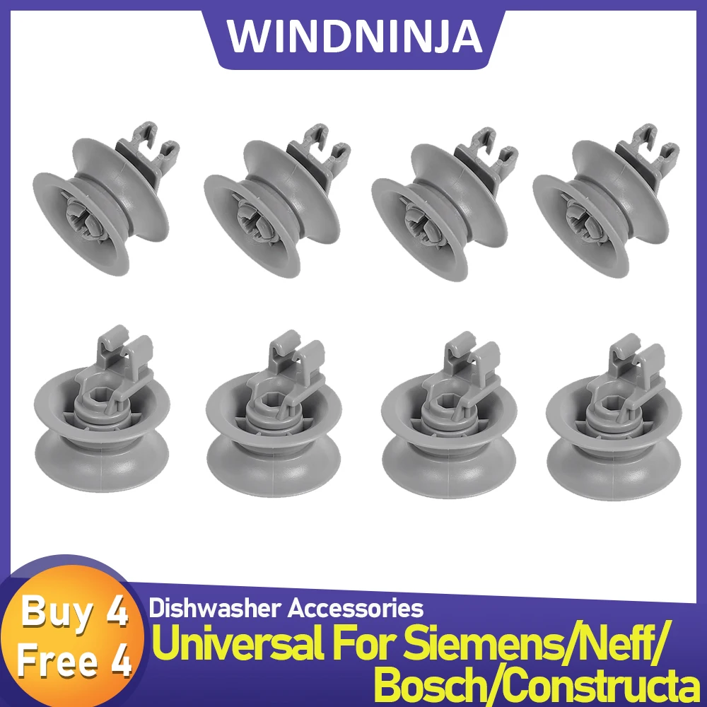 8 stücke Spülmaschine Räder für Bosch für Siemens für Neff für Constructa Spülmaschine Rack Korb Räder Teile Ersatz