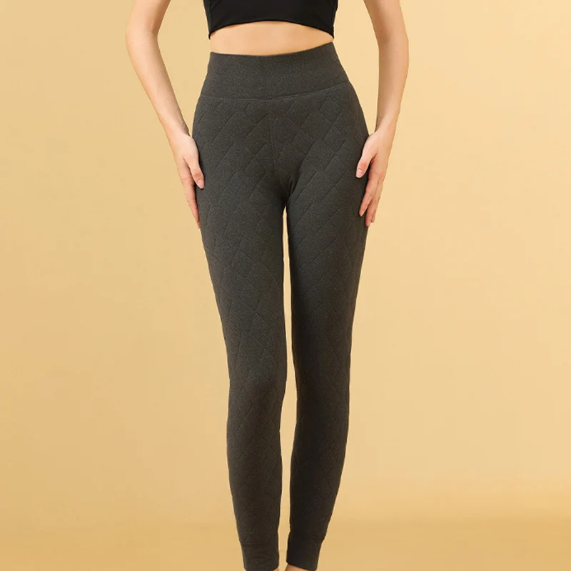 Leggings caldi gonfi resistenti al freddo autunno inverno Leggings caldi dimagranti attillati in vita da donna per donna Collant caldi antivento addensati