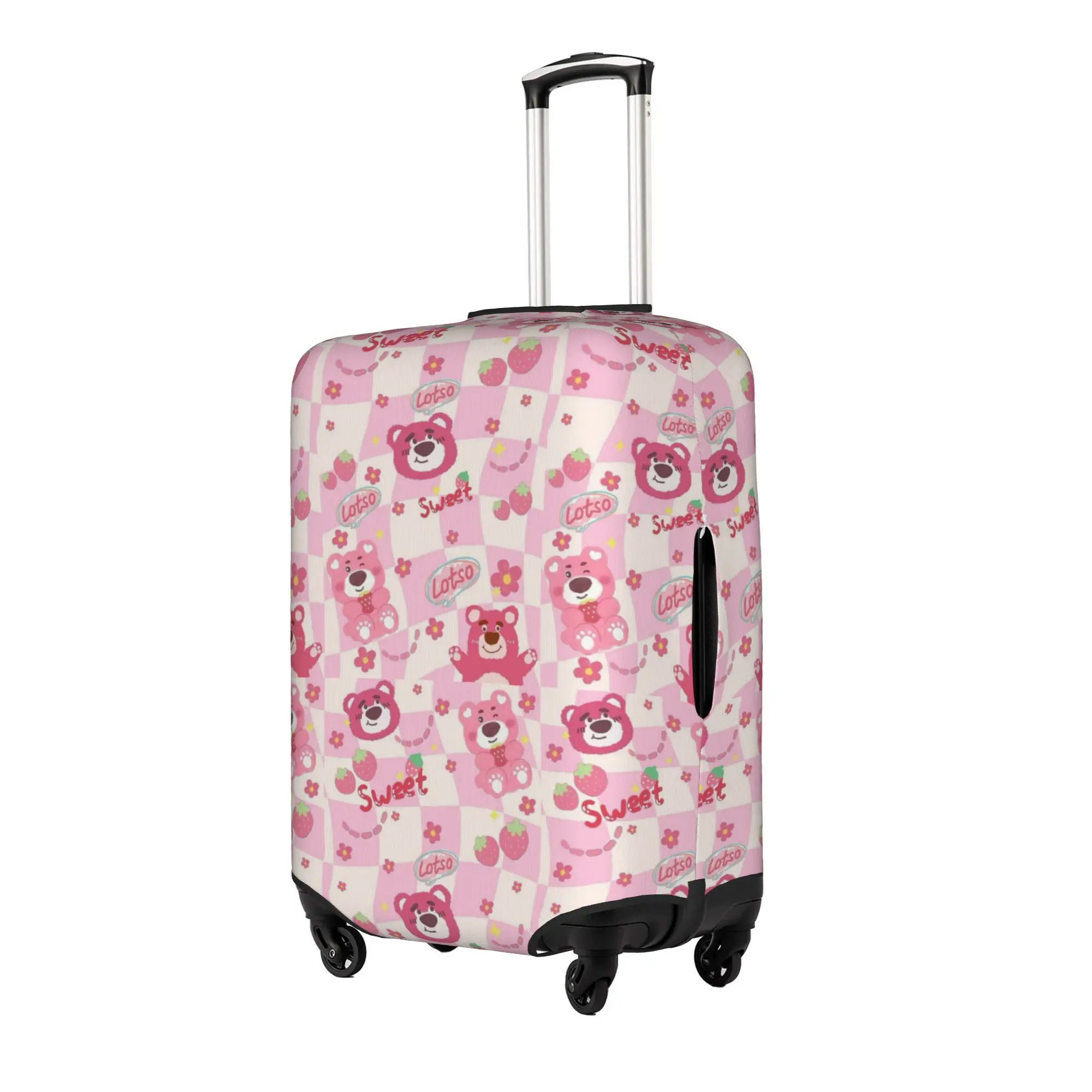 Custom Strawberrys Anime Bears Luggage Cover Elastic Cartoon Travel Suitcase Protective Covers Fits 18-32 Inch
