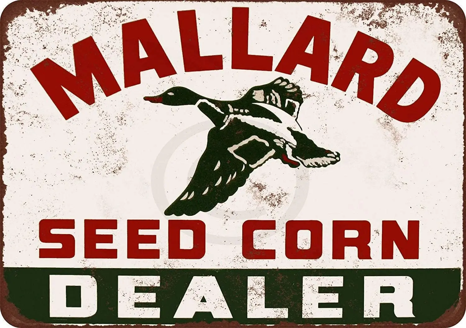 1964 Mallard Seed Corn Dealer Look Retro Metal Tin Sign Plaque Poster Wall Decor Art Shabby Chic Gift sign sign