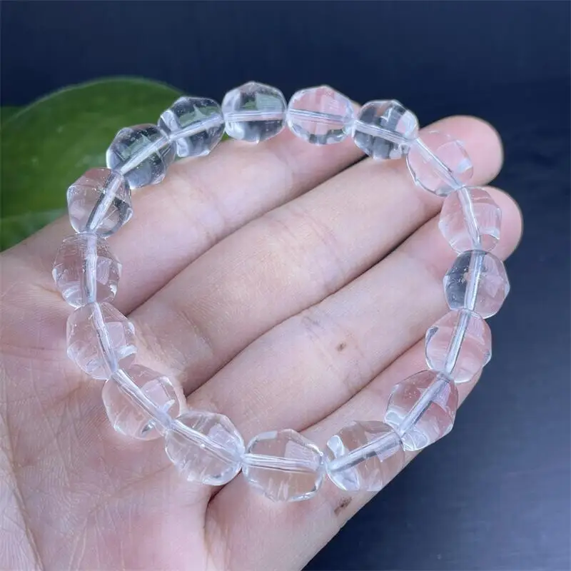 

10MM Natural Clear Quartz Bell Bead Carving Bracelet Fashion Healing Personalized For Men Women Gemstone Jewelry Gift 1PCS