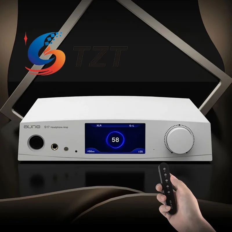 TZT AUNE S17 Pro Headphone Amplifier Fully Discrete Class A Amplifier R2R Electronic Volume Control with 4-inch Display