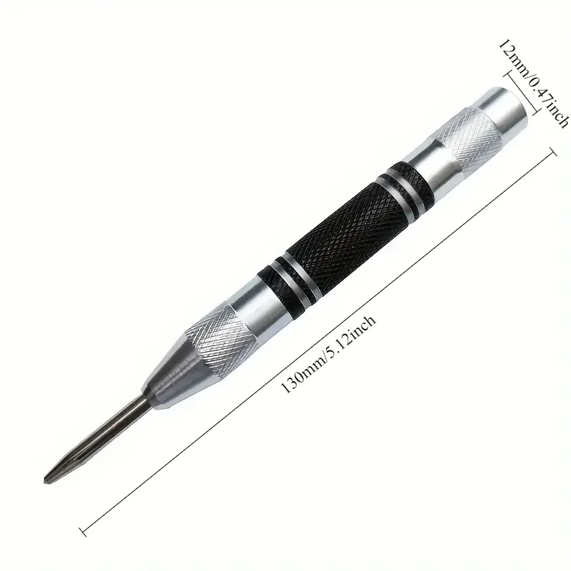 Auto Center Puncher Hole Marker Wood Metal Steel Spring Load Kerner Drill Locator Heavy Duty Punch Carpentry Automatic Hand Tool