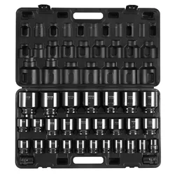 SucceBuy Impact Socket Set 3/4 Inches 29 Piece Impact Sockets 6-Point Sockets Rugged Construction CR-M0 3/4In Drive Socket Set