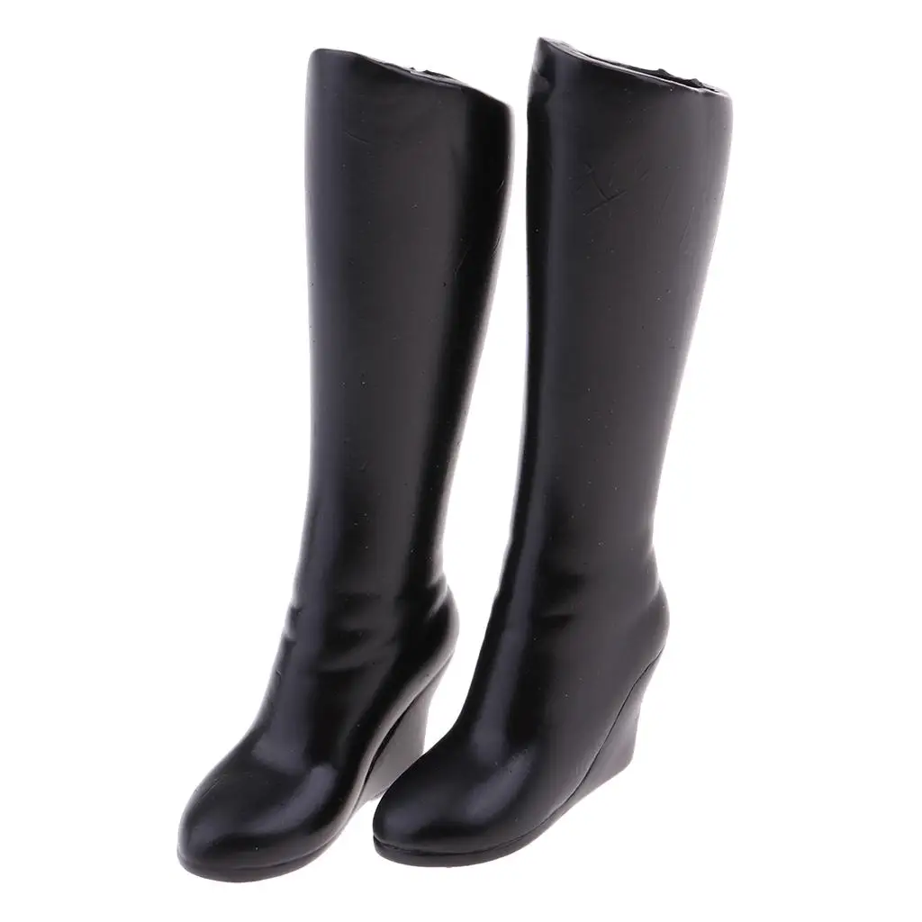 1/6 Scale for 12 Inch Action Figure Hot Doll Shoes Mid-calf Knee High Boots