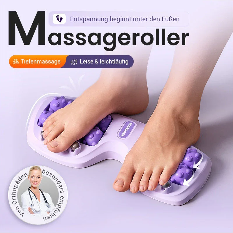 Roller Pijat Kaki Meredakan Plantar Fasciitis Nyeri Lengkung Tumit Penghilang Stres Portabel Roller Pijat Titik Akupresur Kaki Ganda