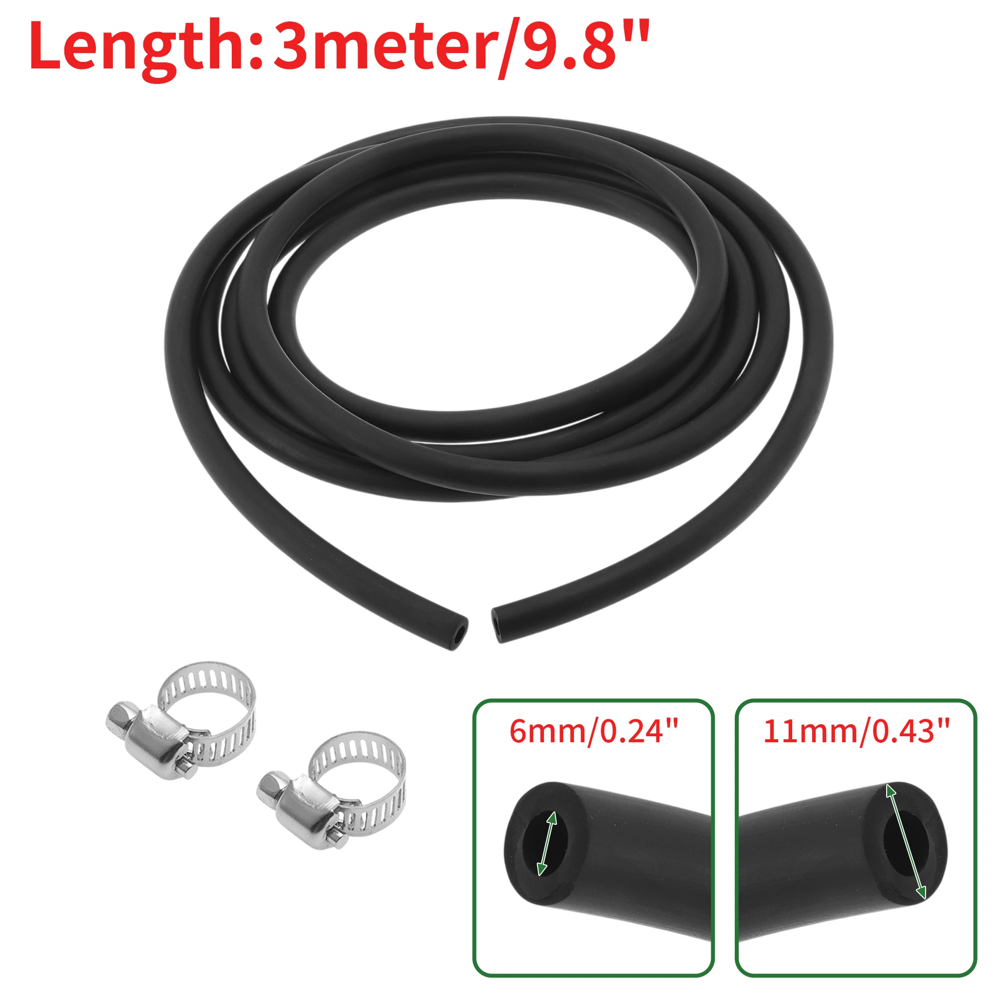 

UXCELL Шланги для смазочного масла 6x11 мм Водяной шланг Трубопровод