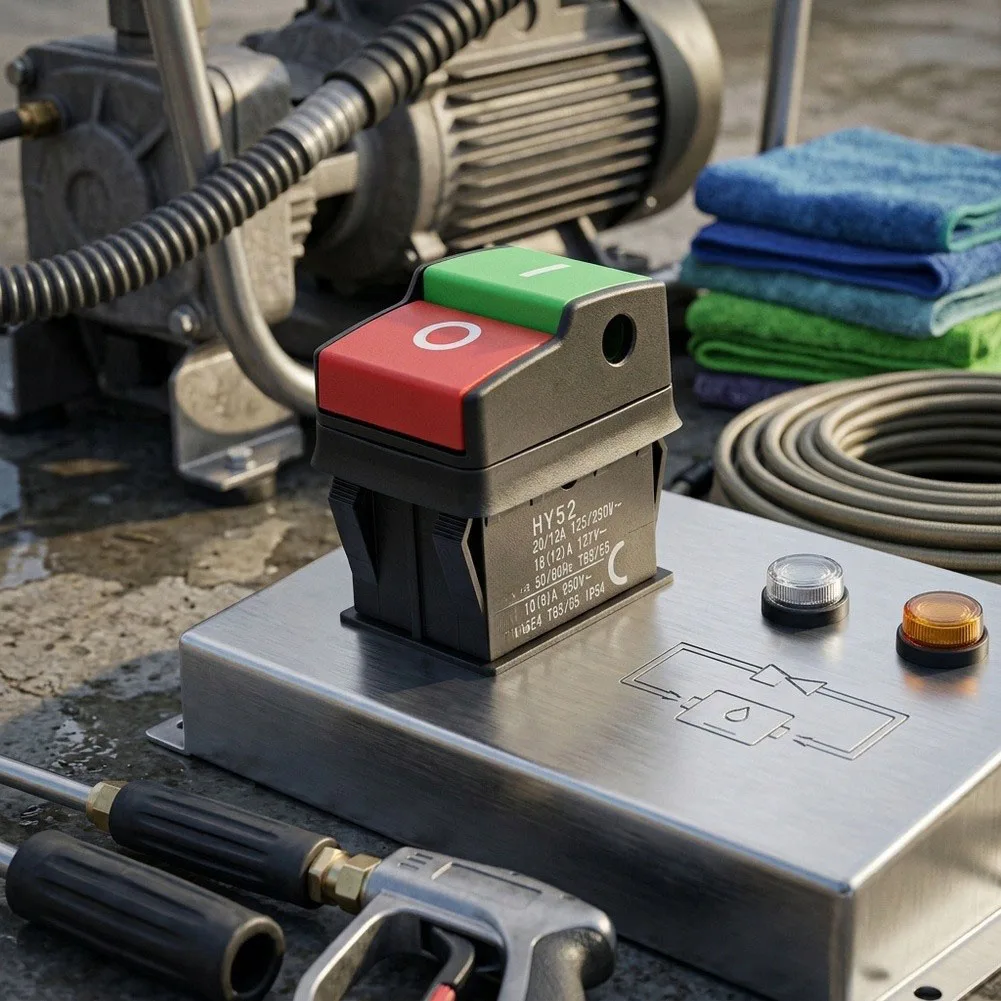 High Current Switch Car Wash Switch Outdoor Cleaning Equipment 35*46.6*28mm 35*46.6*28mm Dust And Water Resistant
