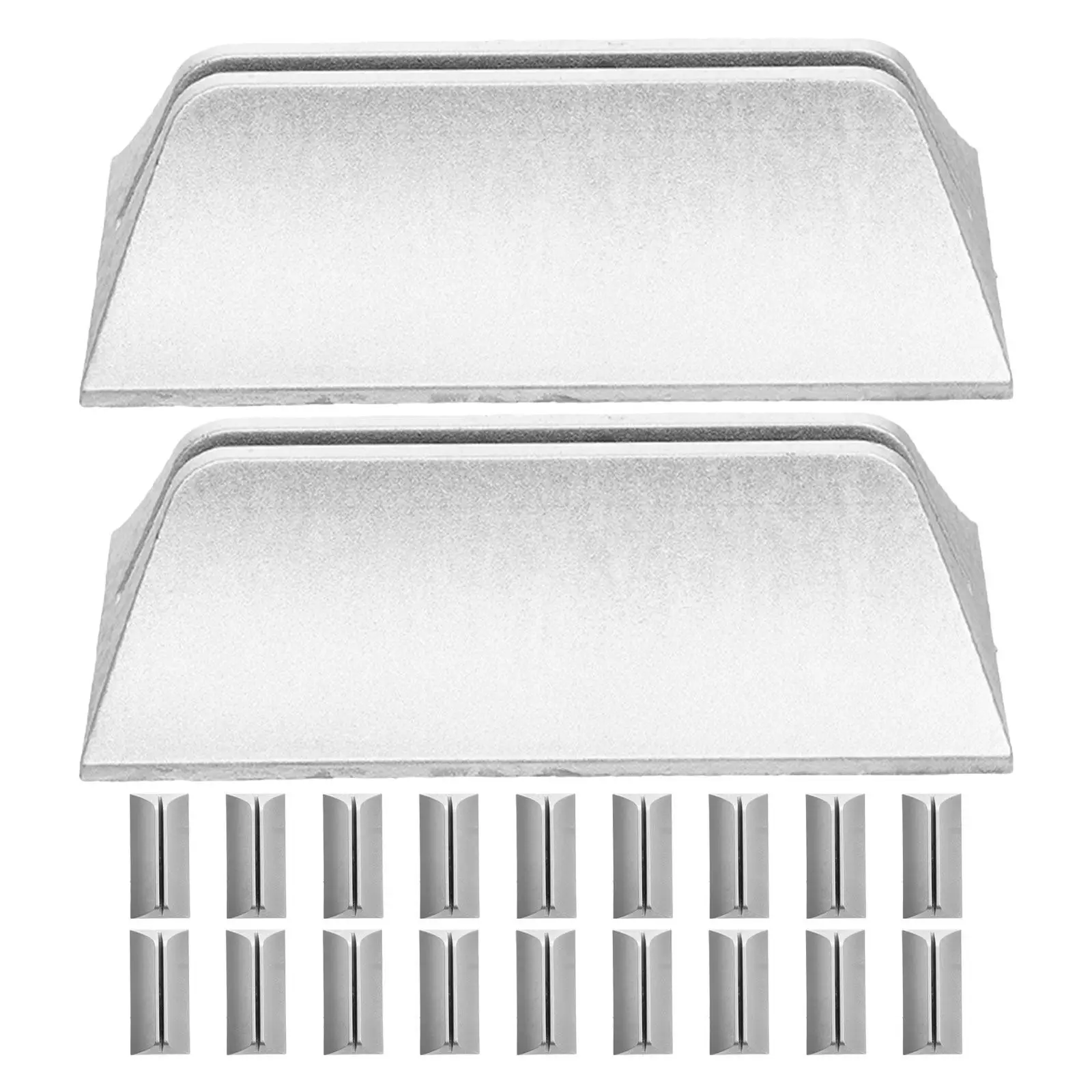 20Pcs Desk Divider Support Clamp Universal Holder No-Drill Desktop Partition Clip for Office Privacy Screen Panel Fixing Silver