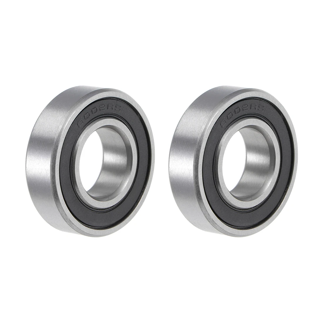 Motoforti 2Pcs 6002-2RS Deep Groove Ball Bearing 15x32x9mm Double Sealed ABEC-1 Bearings