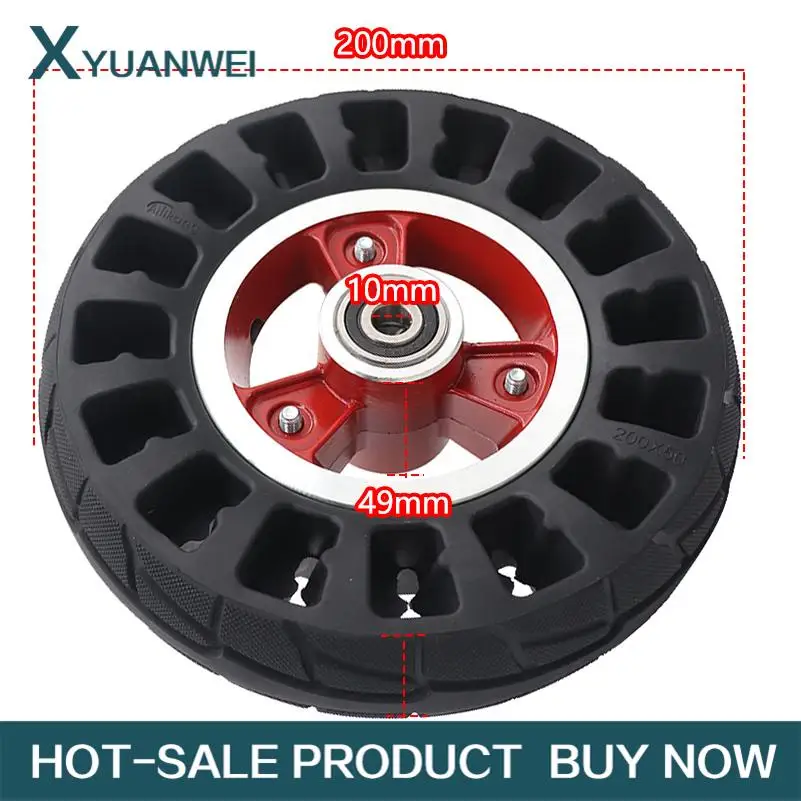 Solid Tyre solid wheel for 8 Inch Scooter Wheels for Little Dolphin Scooter 200x50 8 inch