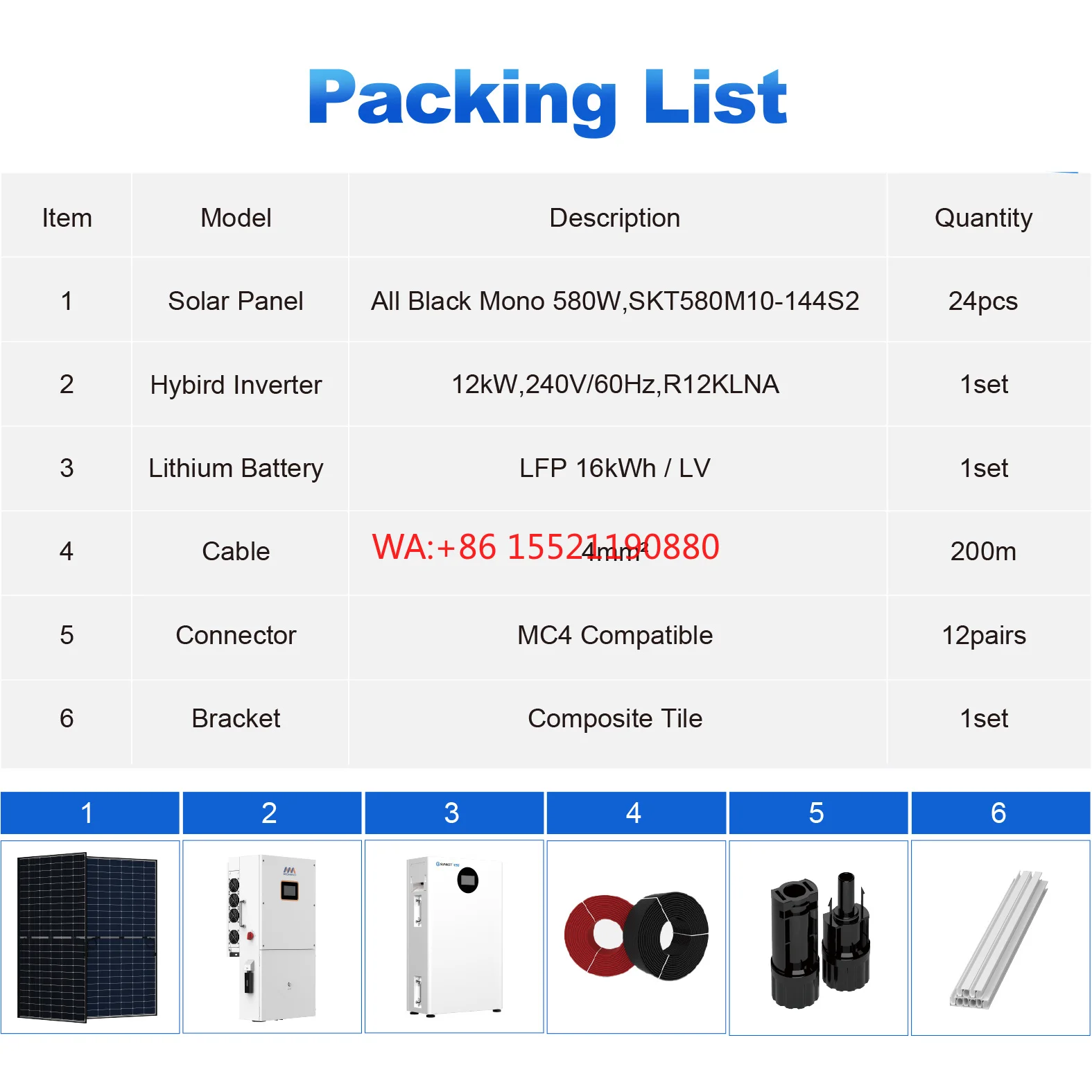 Ready Split Phase SystemUSA Warehouse 16kWh LiFePO4 Battery ESS 12kW Inverter Hybrid Grid Solar  for Home Energy Storage