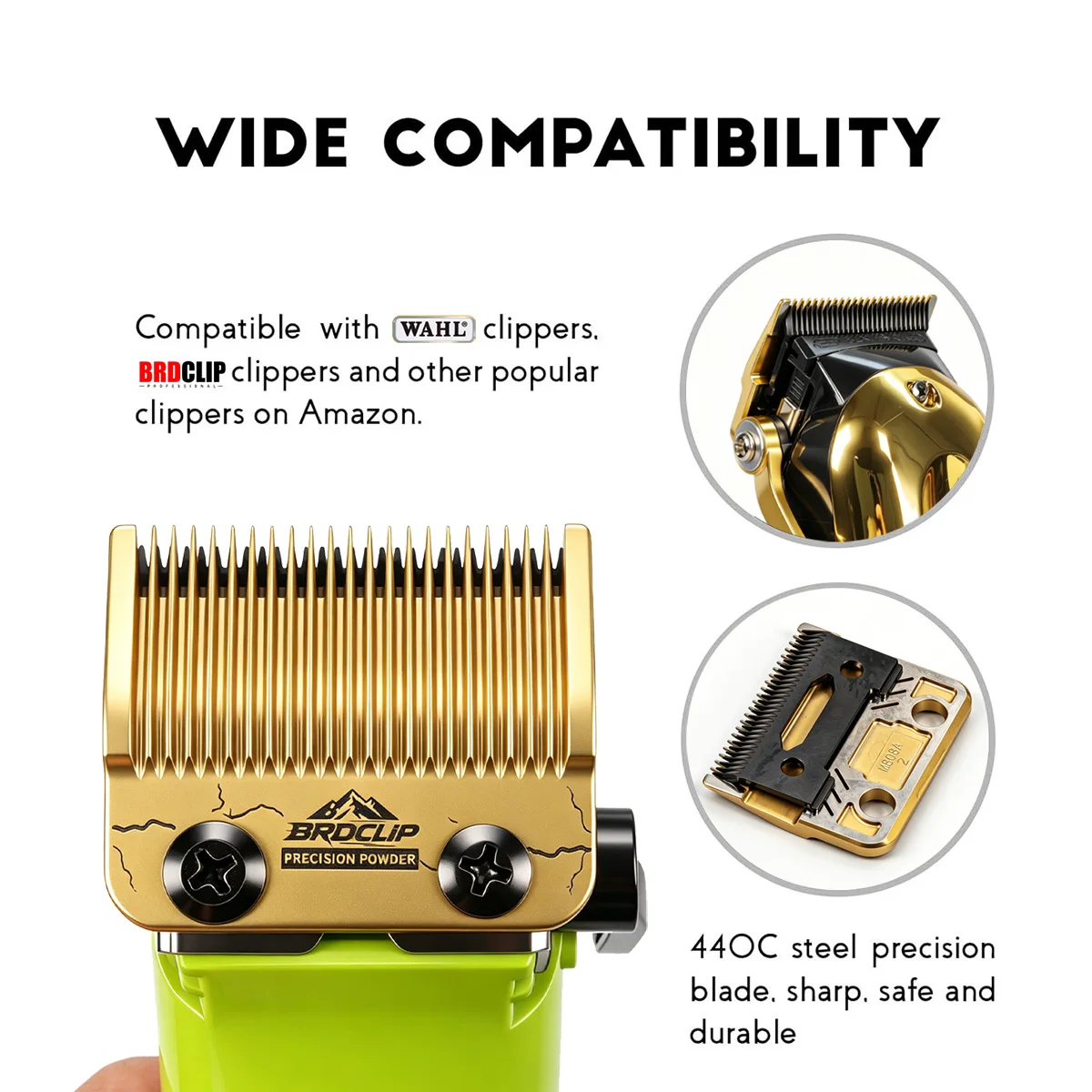 Replacement Cutter Head BRDCLIP Madeshow Kulilang M5(F) M10 R66 R77F BRD106 Hair Clipper DLC Ultra Thin Blade Wedge Fade Blades