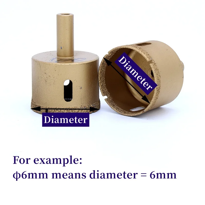 φ6~55mm Coated Drill Bit Tile Marble Glass Ceramic Hole Saw Drilling Bit For Ceramic Tile Drilling