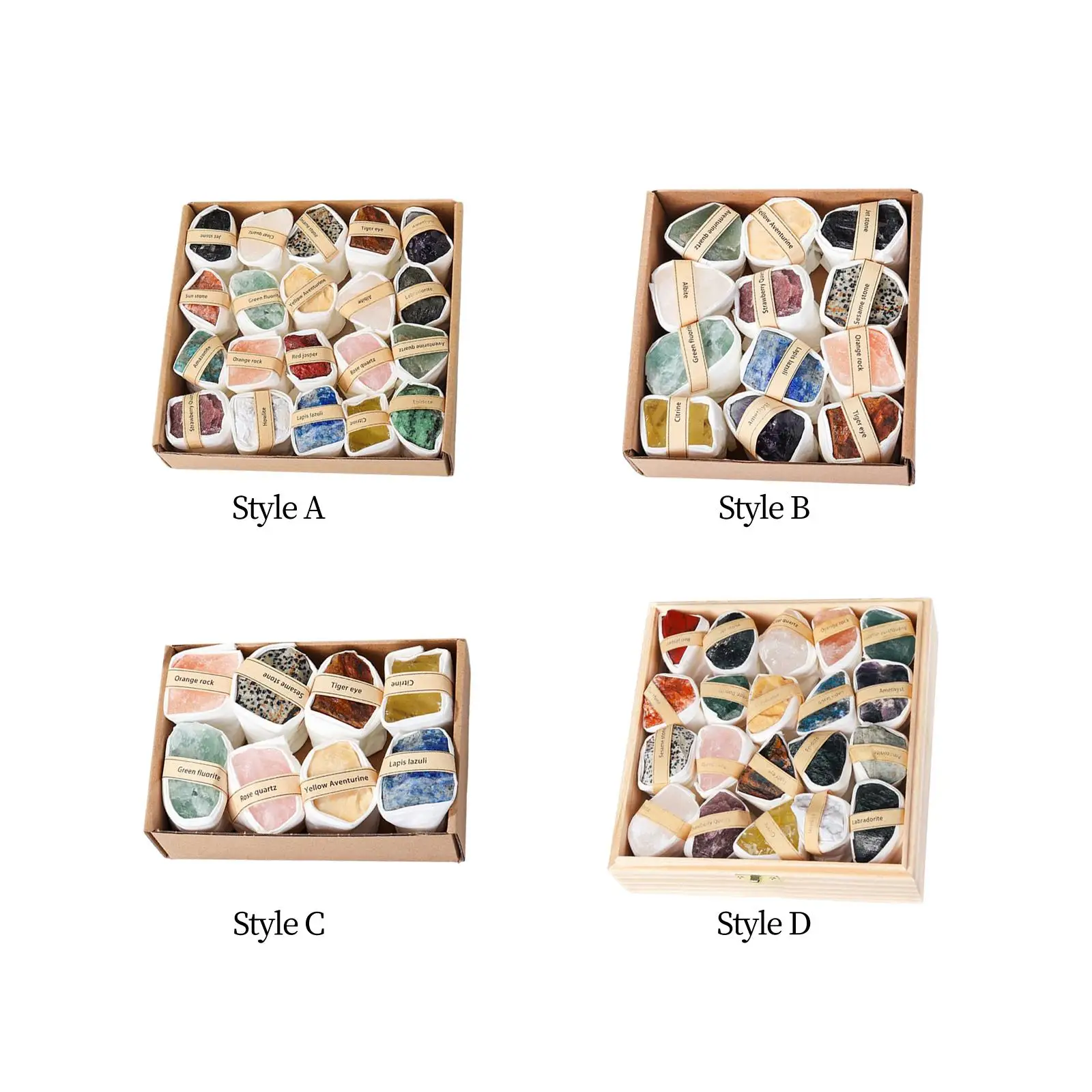 Kolekcja skał i minerałów geologia historia prezent projekty DIY gra zestaw do kopania działania dekoracje dla dzieci kryształ