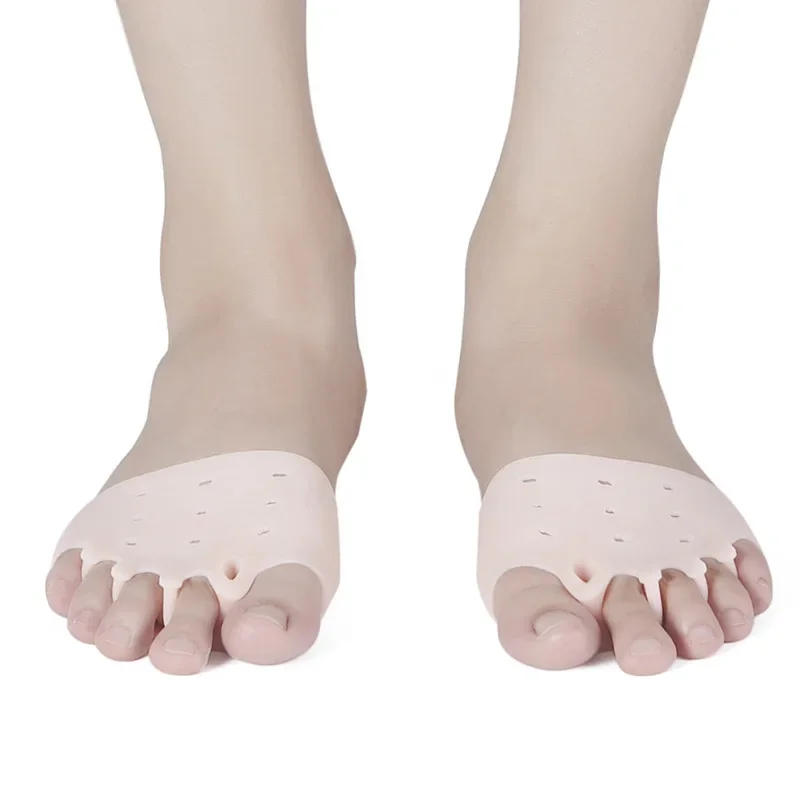 Five-hole honeycomb front pad for hallux valgus, large foot bone overlap and shock absorption, female split toe toe finger cuff