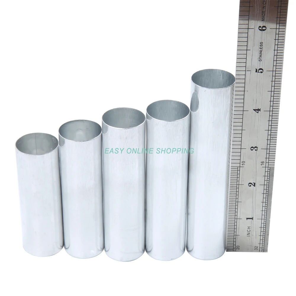 100Pcs New Dental Lab Aluminum Cartridge With Lip For Dental Flexible Acrylic Denture Use -7Length 25mm diameter