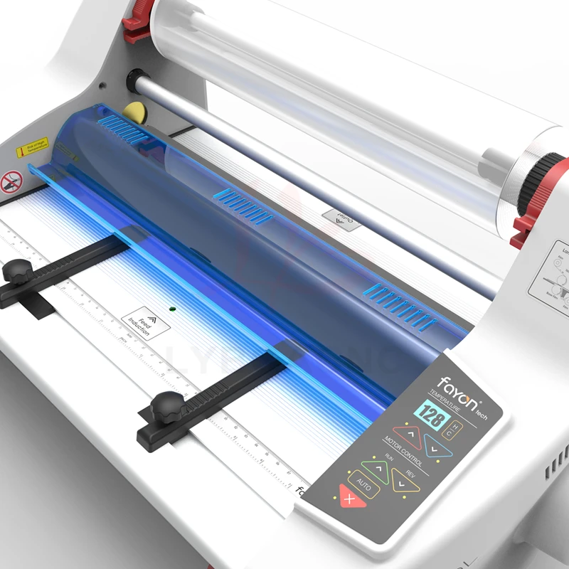 آلة الترقق أربعة الأسطوانة الباردة الساخنة سطح المكتب A3 A4 آلة تغليف الورق المتداول FY-350DL لفيلم صور 220 فولت الاتحاد الأوروبي التوصيل