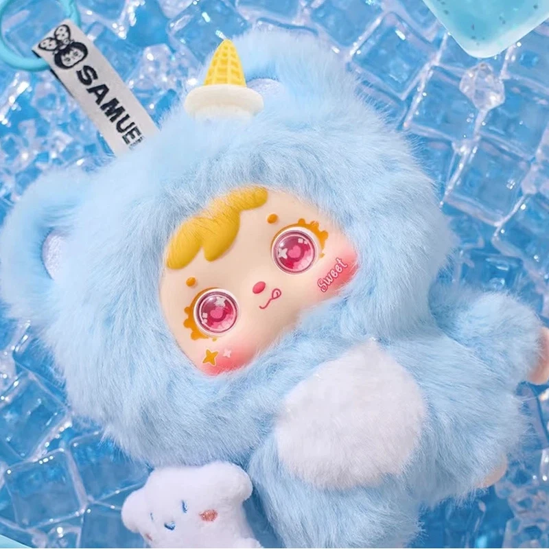 أصيلة صموئيل عناق الآيس كريم لطيف الحيوانات الأليفة صندوق أعمى أفخم حلية حقيبة سحر سطح المكتب الديكور تذكارية لعبة عصرية مفاجأة هدية #4