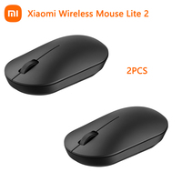 100% Original Xiaomi Wireless Mouse Lite 2 2.4GHz 1000DPI Ergonomic Optical Laptop Computer беспроводная мышь gaming Mouses