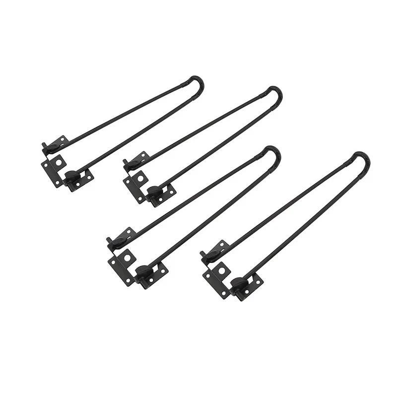 Iron Support Pole Hardware Accessories Cat Foot Folding Bracket Sofa Foot Dining Table Furniture Folding Table Leg Hardware