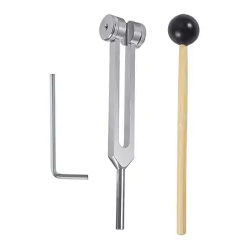 ส้อมเสียง 128 Hz อลูมิเนียม Therapeutic Diapason ส้อมเสียง Sound Healing Solfeggio Medical Percussion Instruments SUPPLY
