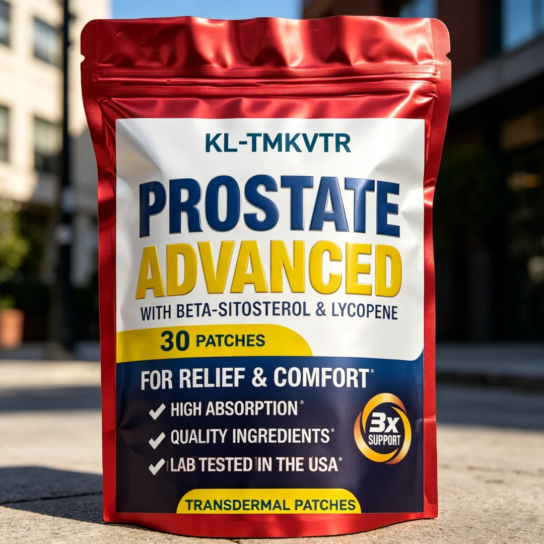 30 Patches Prostate Transdermal Patches For Men – Reduce Bathroom Trips, Promote Sleep, Support & Bladder Emptying