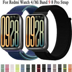 Sport Nylon Loop Strap for Xiaomi Redmi Watch 4 5 6 Band Breathable Bracelet Wristband Xiaomi Mi Band 9 8 Pro Correa Accessories