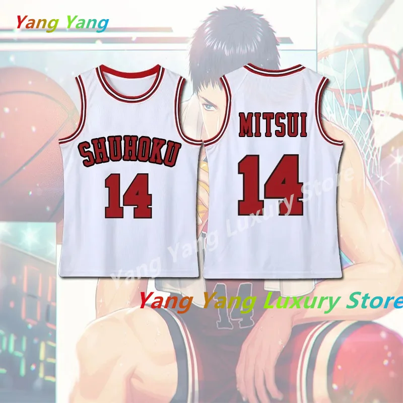 Anime Sakuragi Hanamichi Cosplay Slam Dunk Jersey Shohoku School Basketball Team Uniform Sportswear Kaede Rukawa Cosplay Costume