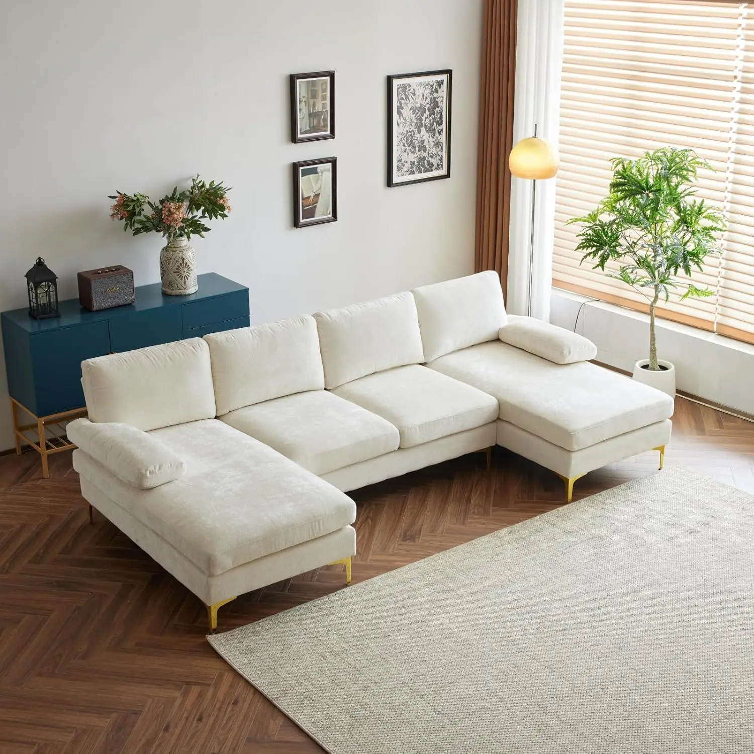 Convertible Sectional Sofa 110