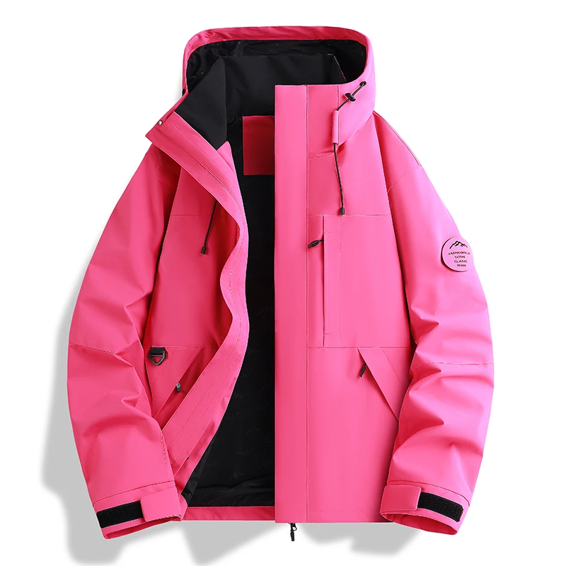 

Men's Lightweight Breathable Waterproof Hooded Jacket Outdoor Sports Coats Camping Hiking Travel Jacket Couple Assault Jacket